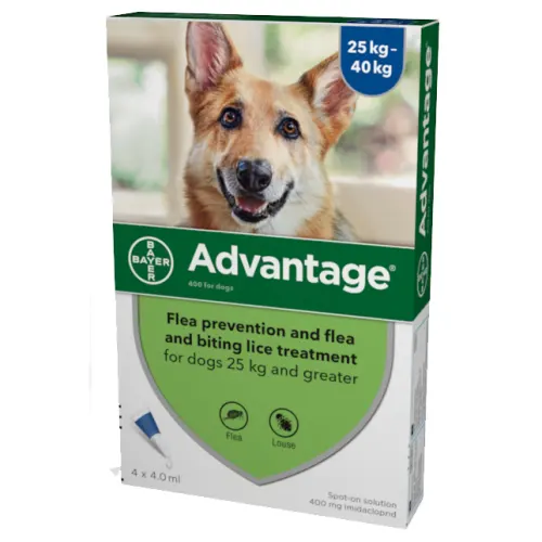 Flea treatment, Spot-on, Advantage, Dog