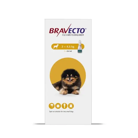 Bravecto-Flea Treatment-SpotOn, Dog, Toy Breed