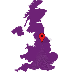 Map showing mobile vet service located in Bradford and Leeds
