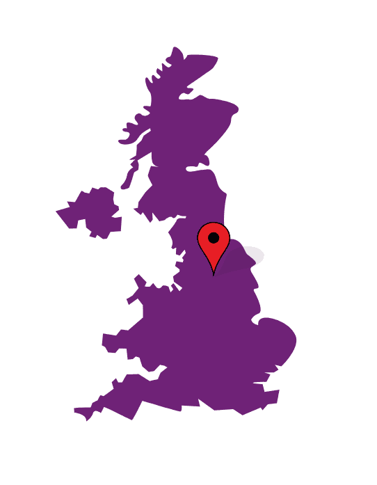 Map showing mobile vet service located in Bradford and Leeds
