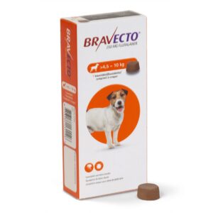 Bravecto Small Dog 250mg 4.5kg-10kg Chewable Tablet Pack of 1 or 2