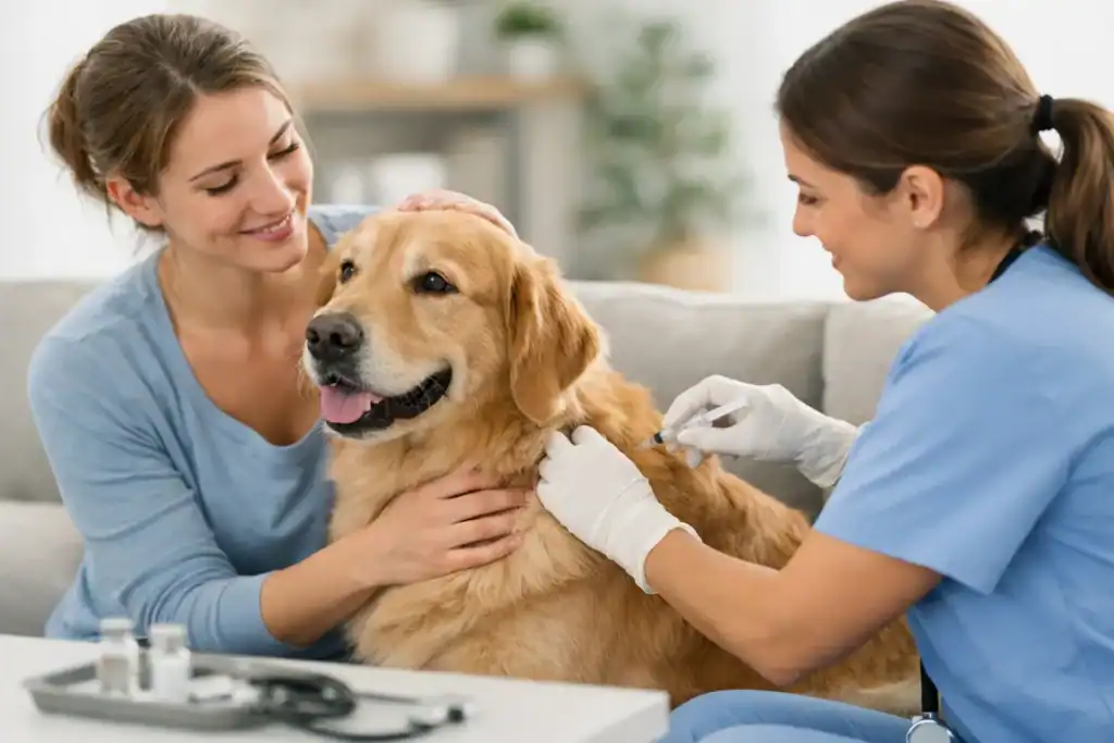 Dog Vaccinations at Home With Less Stress