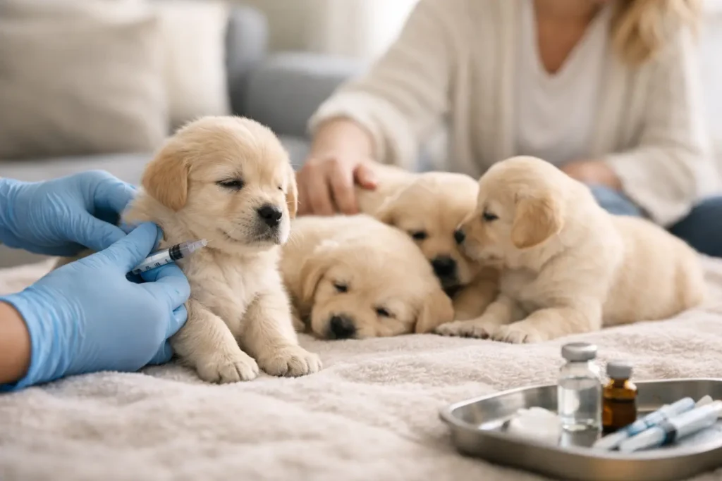 Breeder Litter Vaccinations, Calm at Home