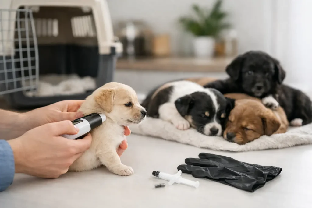 How to Organise Litter Microchipping at Home
