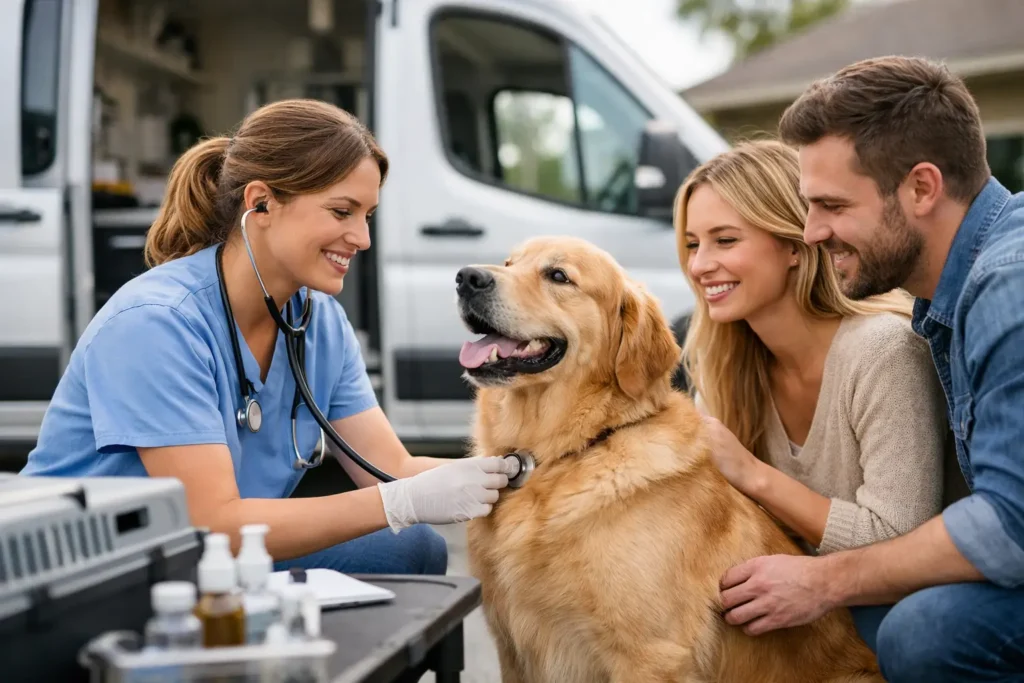 What Happens at a Mobile Vet Health Check?
